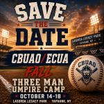 SAVE the DATE : Fall Three Man Camp